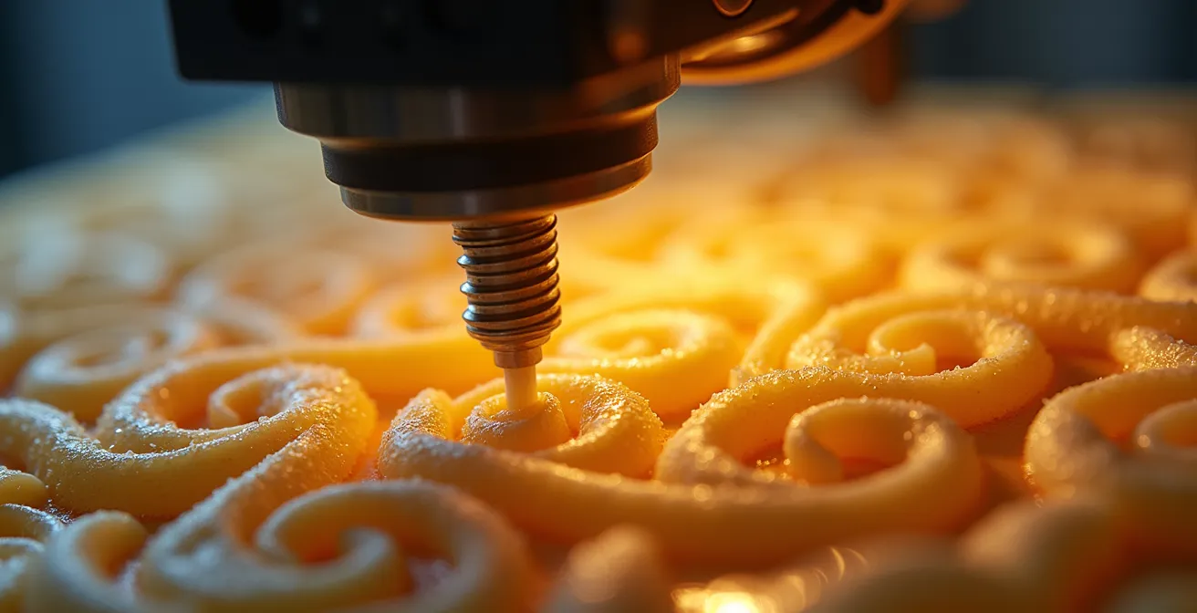 3D-Drucker in Aktion beim Erstellen eines Schmuck-Wachsmodells