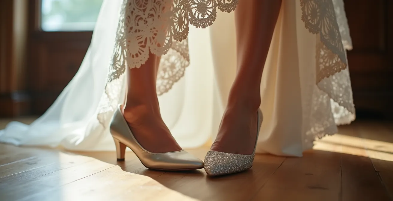 Elegante Brautschuhe in verschiedenen Höhen für den perfekten Hochzeitstag