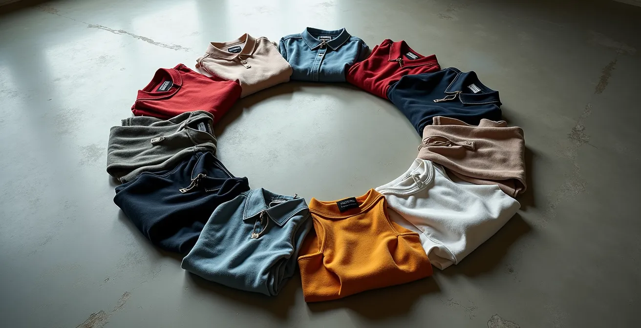 Visualisierung des Lebenszyklus eines Modetrends von der Entstehung bis zum Secondhand-Markt